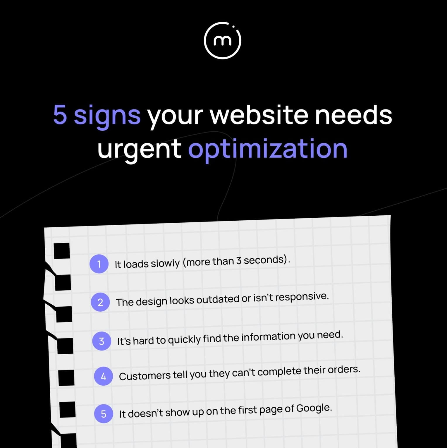 5 signs your website needs urgent optimization